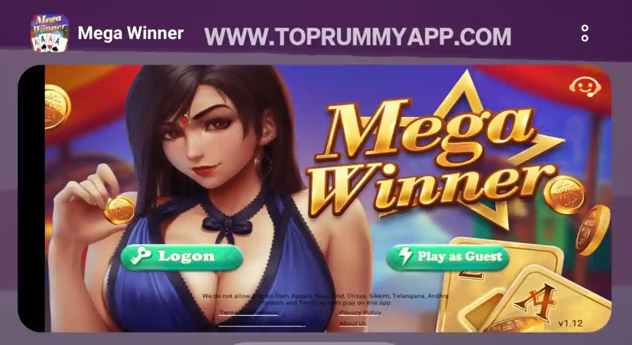 Mega Winner App All Rummy App List 51 Bonus