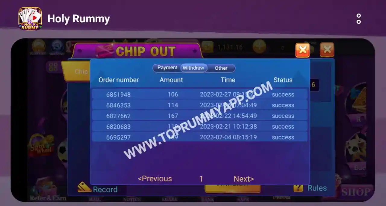 Holy Rummy Payment Proof Top 20 Rummy App List