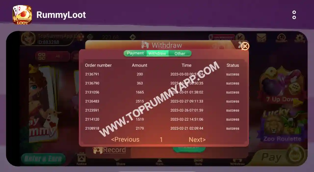 Rummy Loot Payment Proof Top 20 Rummy Apps List