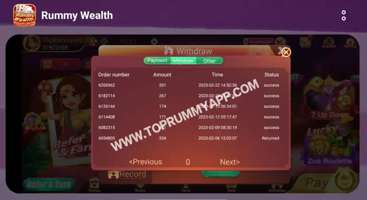 Rummy Wealth Payment Proof Top 20 Rummy Apps List